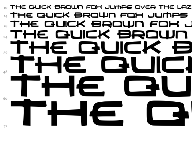 JMH Carrera font waterfall